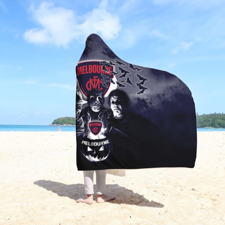 AFL Melbourne Demons Halloween Hooded Blanket