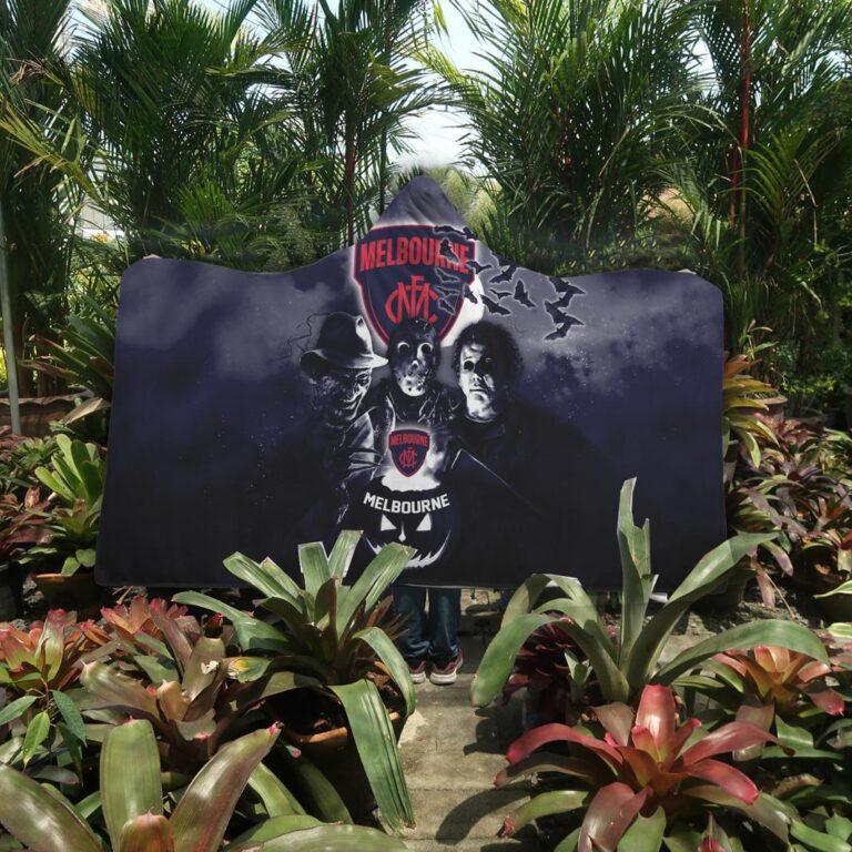 AFL Melbourne Demons Halloween Hooded Blanket