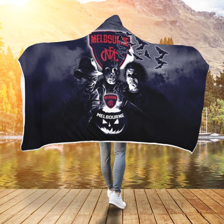 AFL Melbourne Demons Halloween Hooded Blanket