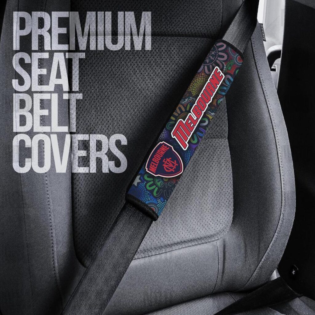 AFL Melbourne Demons | Seat Belt | Steering | Car Seat Covers