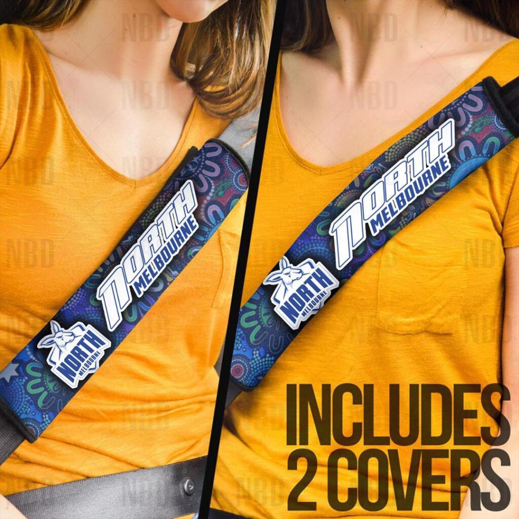 AFL North Melbourne Kangaroos | Seat Belt | Steering | Car Seat Covers