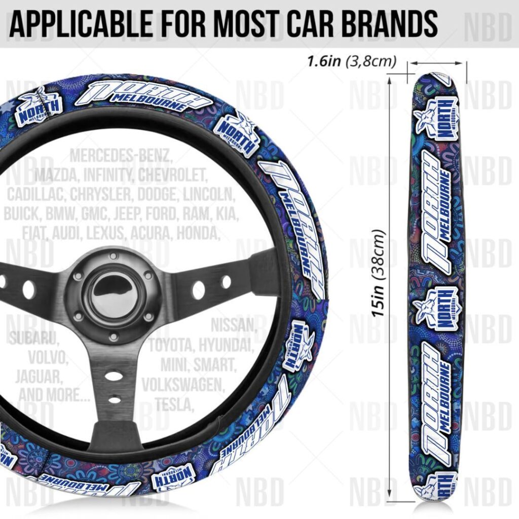 AFL North Melbourne Kangaroos | Seat Belt | Steering | Car Seat Covers