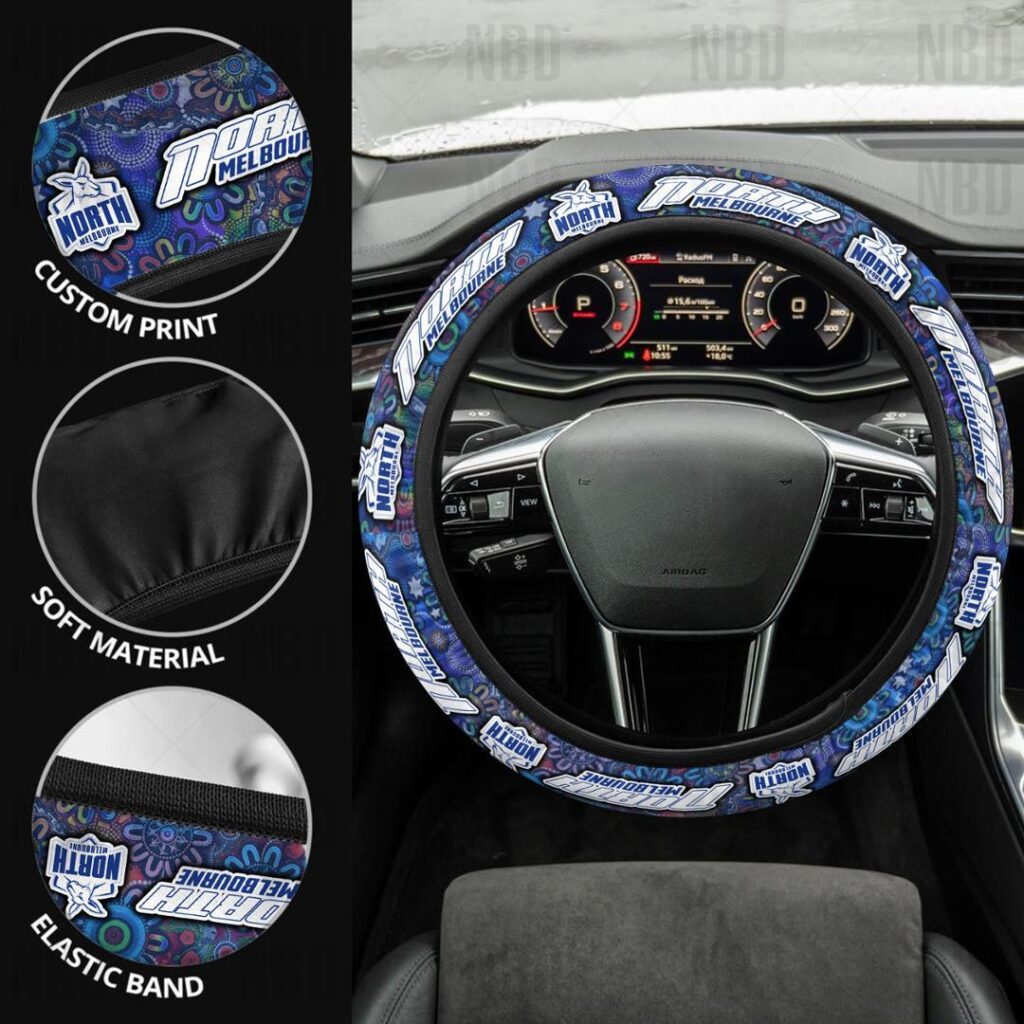 AFL North Melbourne Kangaroos | Seat Belt | Steering | Car Seat Covers
