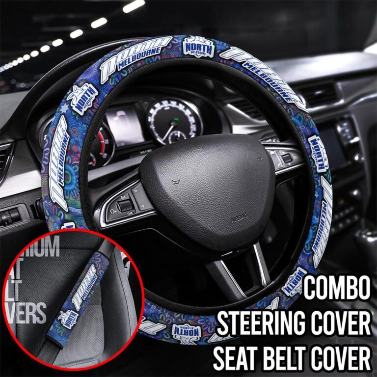 AFL North Melbourne Kangaroos | Seat Belt | Steering | Car Seat Covers