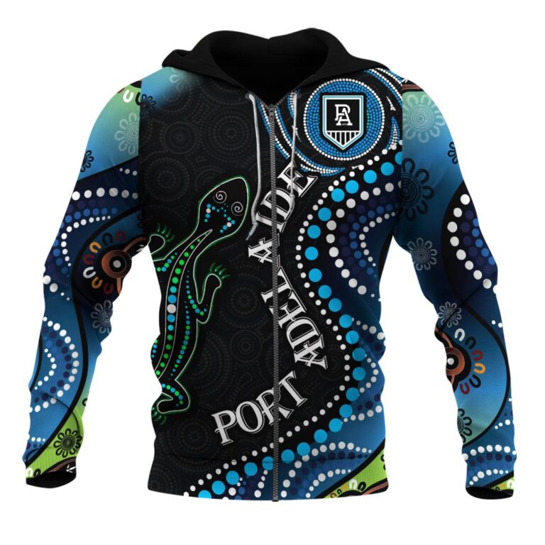AFL Port Adelaide Power 3D Printing | Hoodie/Zip/T-Shirt/Long Sleeve