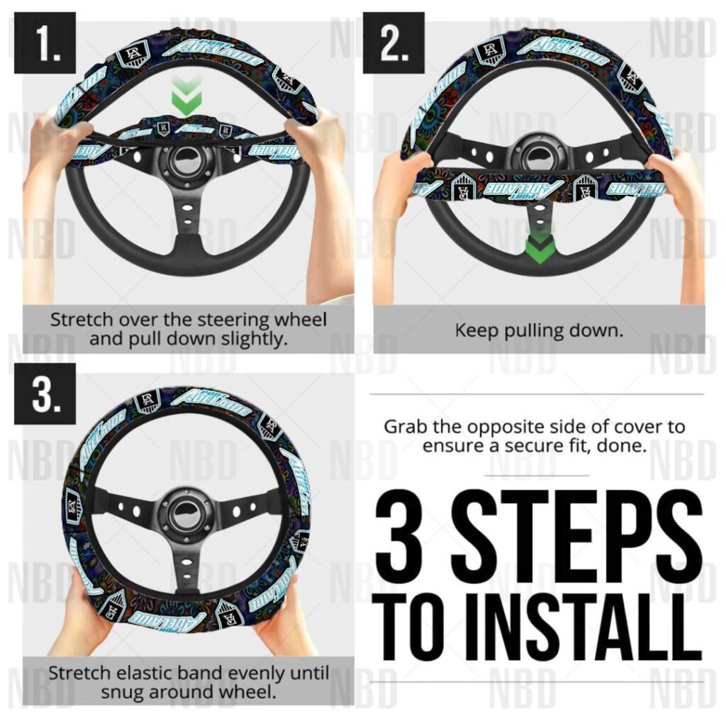 AFL Port Adelaide Power | Seat Belt | Steering | Car Seat Covers