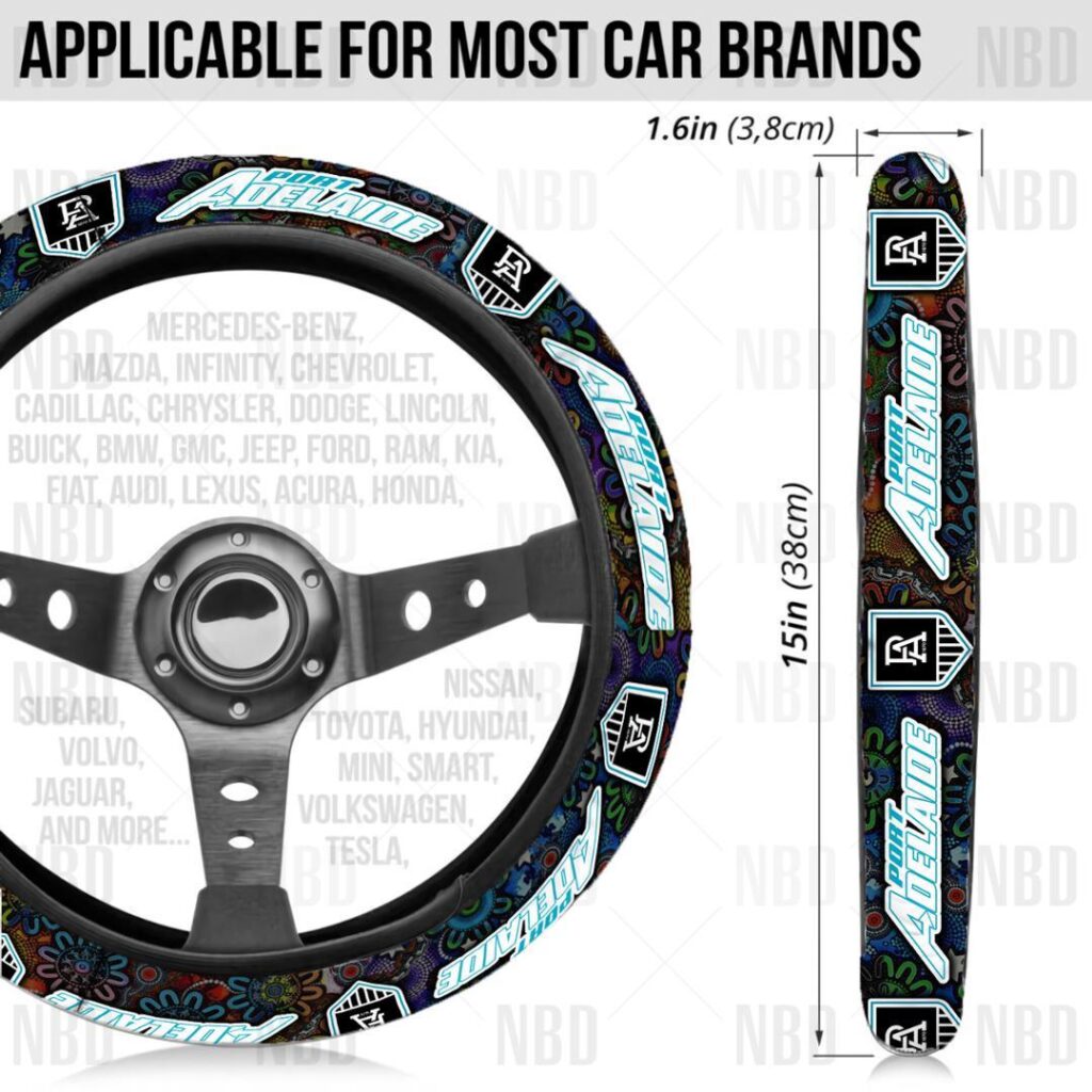 AFL Port Adelaide Power | Seat Belt | Steering | Car Seat Covers