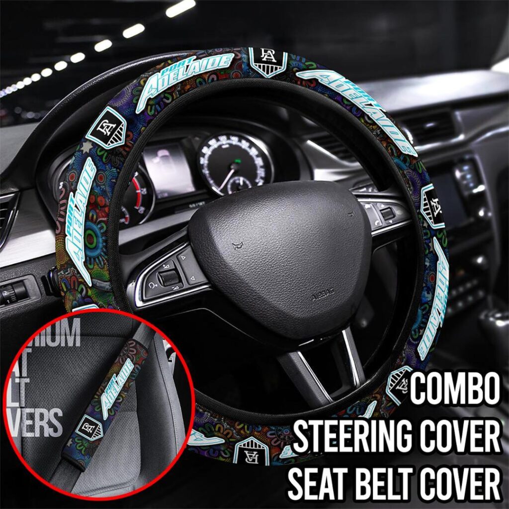 AFL Port Adelaide Power | Seat Belt | Steering | Car Seat Covers