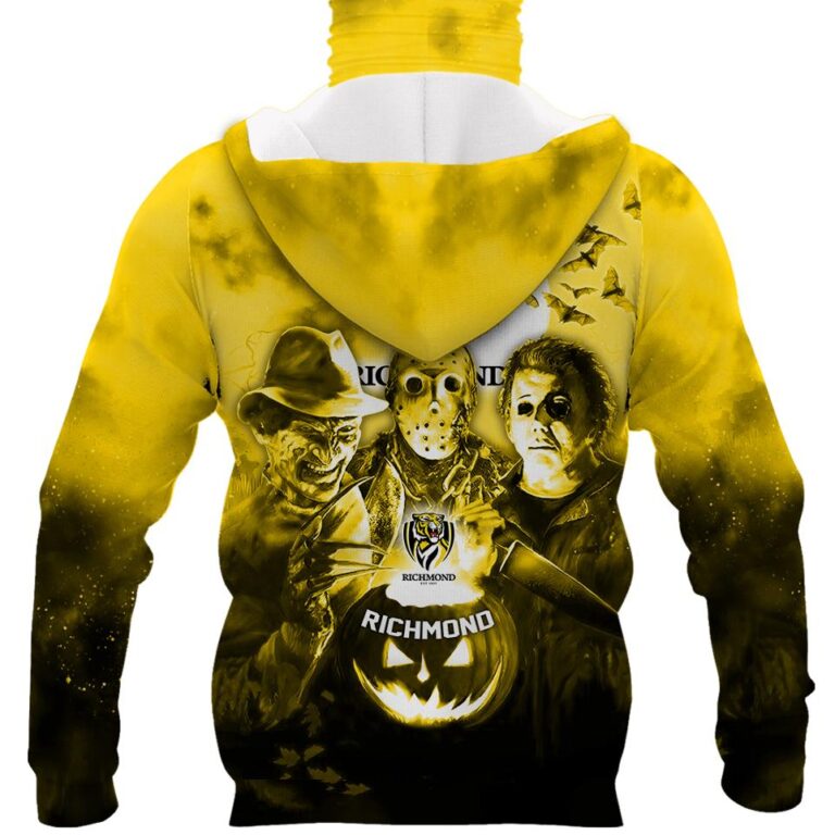 AFL Richmond Tigers Halloween Adult Kid Zip Hoodie T Shirt Long Sleeve Hawaiian