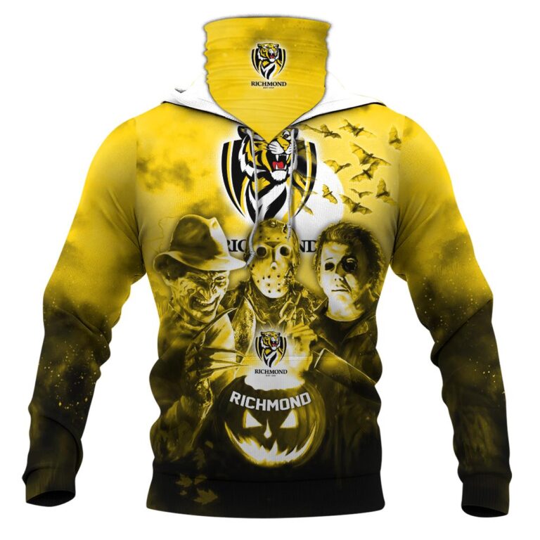 AFL Richmond Tigers Halloween Adult Kid Zip Hoodie T Shirt Long Sleeve Hawaiian