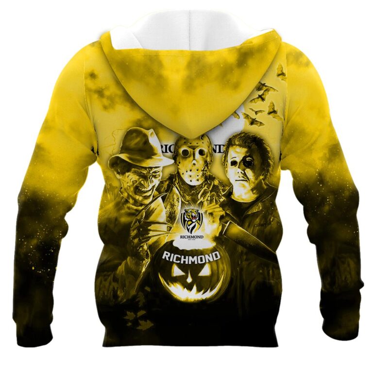 AFL Richmond Tigers Halloween Adult Kid Zip Hoodie T Shirt Long Sleeve Hawaiian