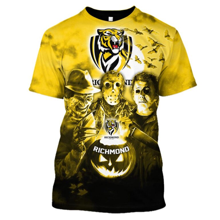 AFL Richmond Tigers Halloween Adult Kid Zip Hoodie T Shirt Long Sleeve Hawaiian