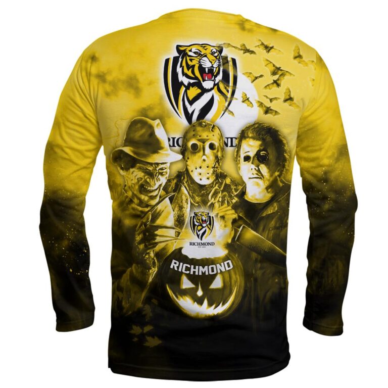 AFL Richmond Tigers Halloween Adult Kid Zip Hoodie T Shirt Long Sleeve Hawaiian