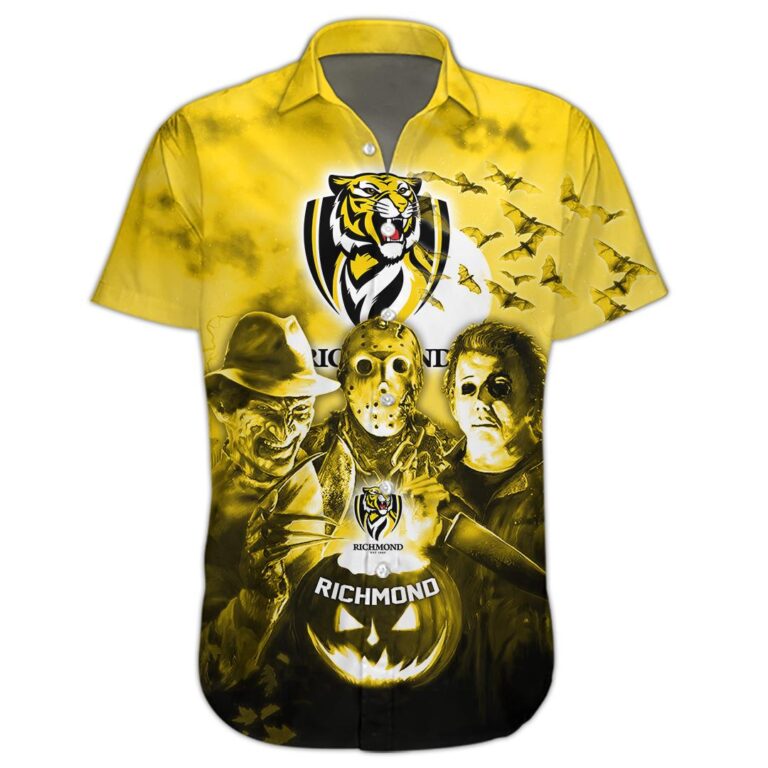 AFL Richmond Tigers Halloween Adult Kid Zip Hoodie T Shirt Long Sleeve Hawaiian