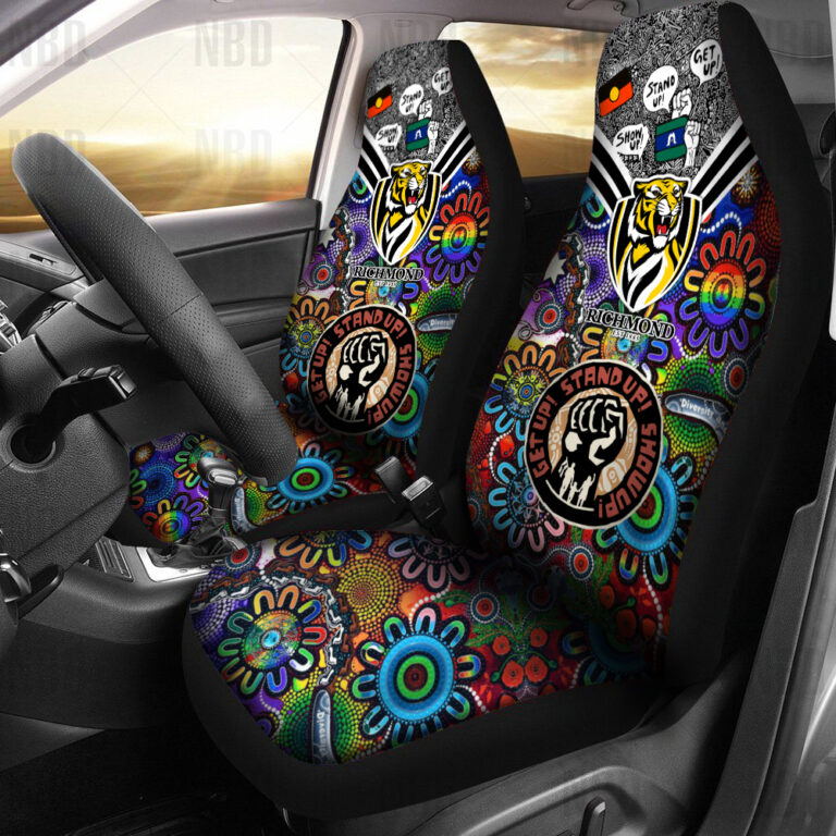 AFL Richmond Tigers | Seat Belt | Steering | Car Seat Covers