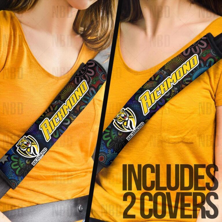 AFL Richmond Tigers | Seat Belt | Steering | Car Seat Covers