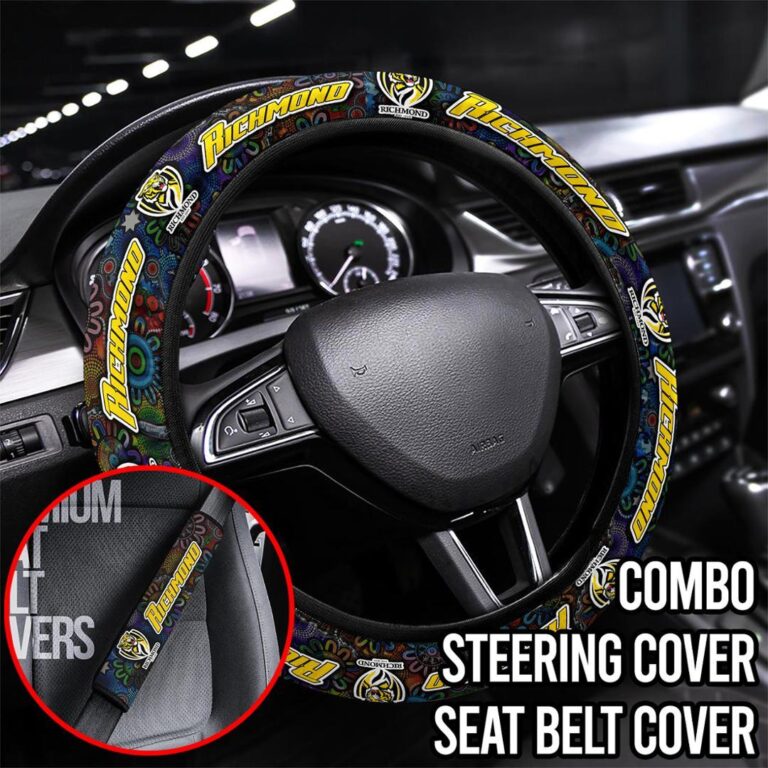 AFL Richmond Tigers | Seat Belt | Steering | Car Seat Covers