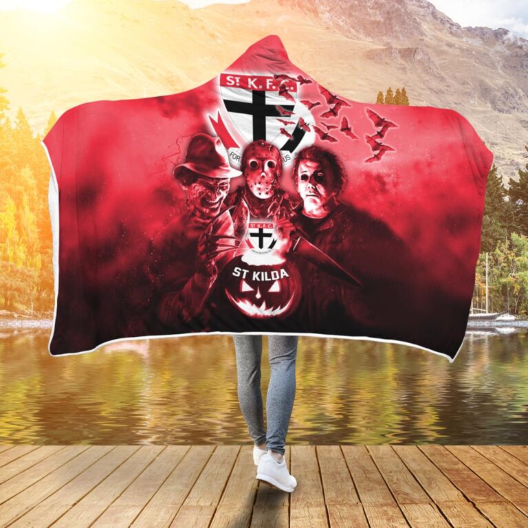 AFL St Kilda Saints Halloween Hooded Blanket