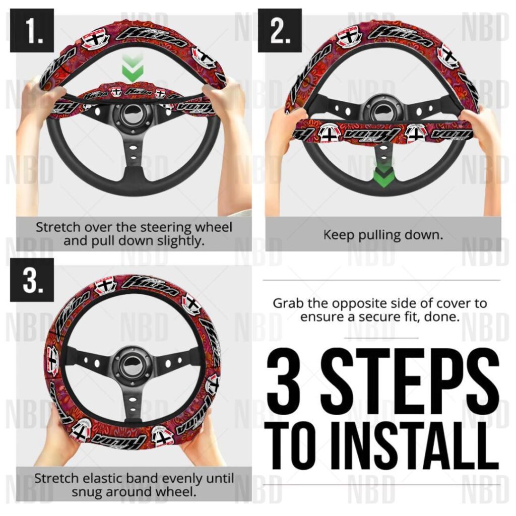 AFL St Kilda Saints | Seat Belt | Steering | Car Seat Covers