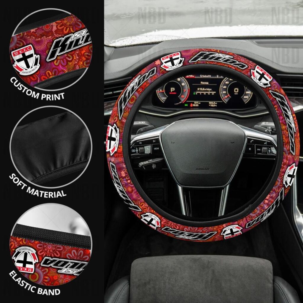 AFL St Kilda Saints | Seat Belt | Steering | Car Seat Covers
