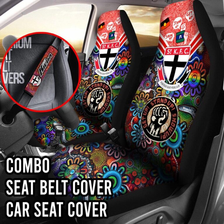 AFL St Kilda Saints | Seat Belt | Steering | Car Seat Covers