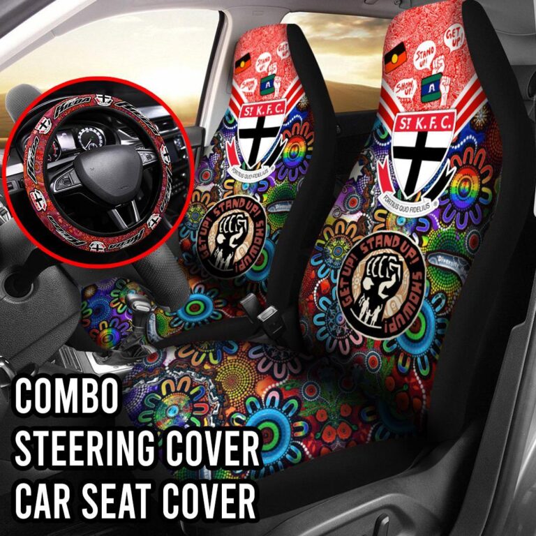 AFL St Kilda Saints | Seat Belt | Steering | Car Seat Covers