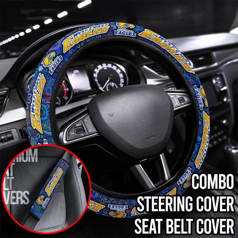 AFL West Coast Eagles | Seat Belt | Steering | Car Seat Covers