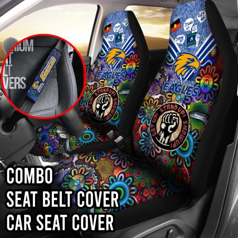 AFL West Coast Eagles | Seat Belt | Steering | Car Seat Covers