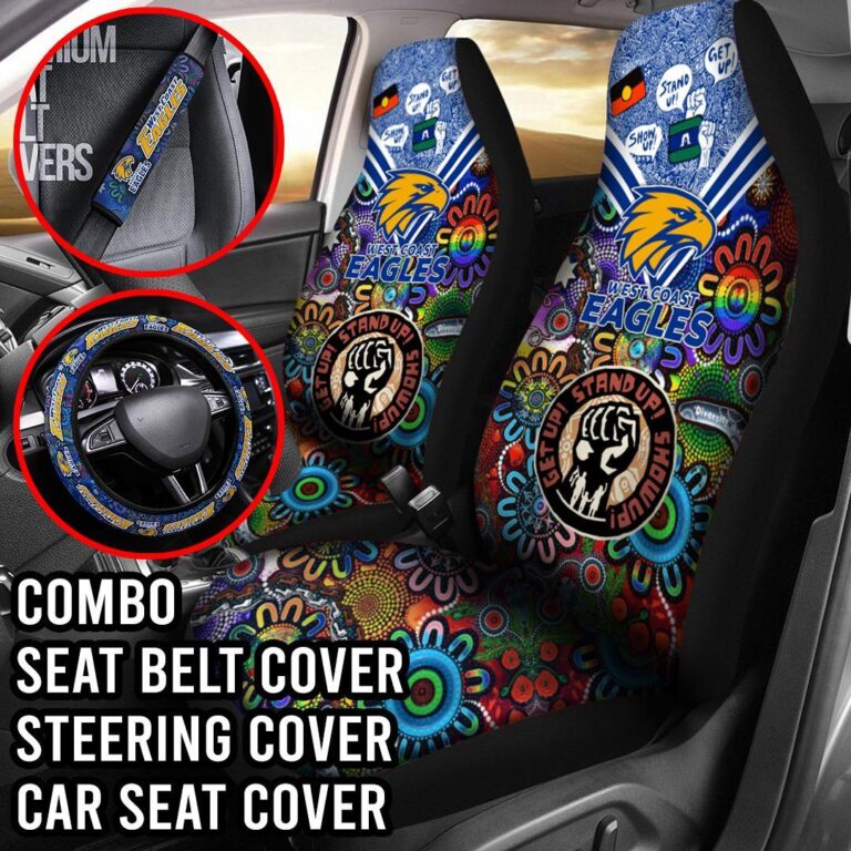 AFL West Coast Eagles | Seat Belt | Steering | Car Seat Covers