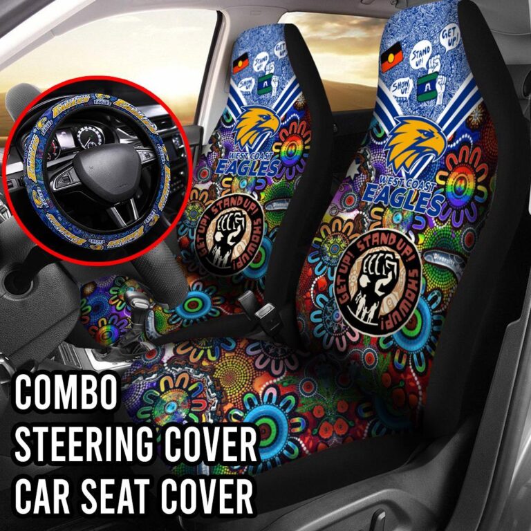 AFL West Coast Eagles | Seat Belt | Steering | Car Seat Covers