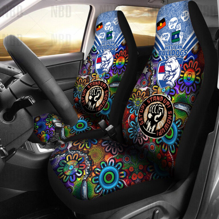 AFL Western Bulldogs | Seat Belt | Steering | Car Seat Covers