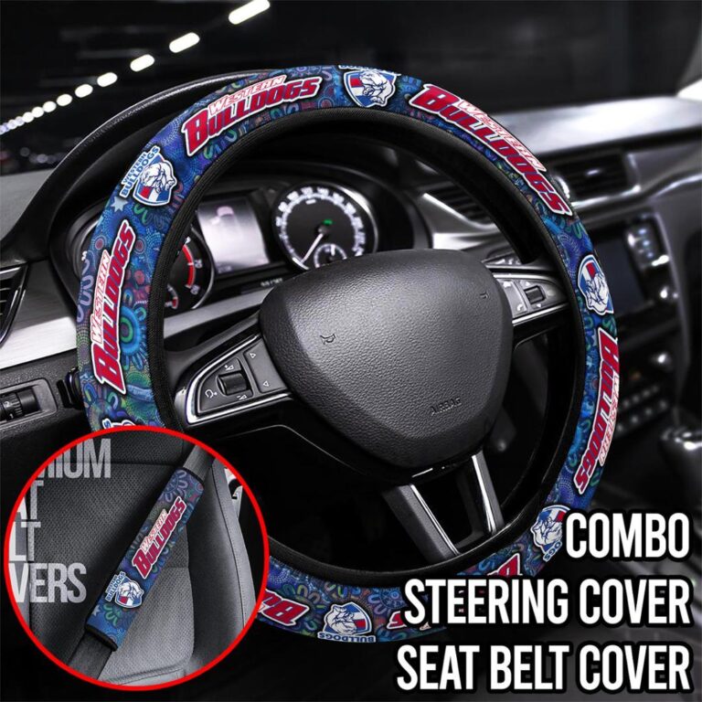 AFL Western Bulldogs | Seat Belt | Steering | Car Seat Covers