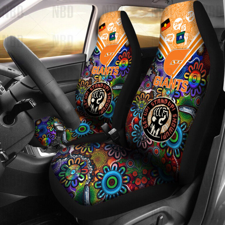 AFL Greater Western Sydney Giants | Seat Belt | Steering | Car Seat Covers
