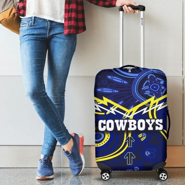 NRL Cowboys Luggage Covers Indigenous Style TH4