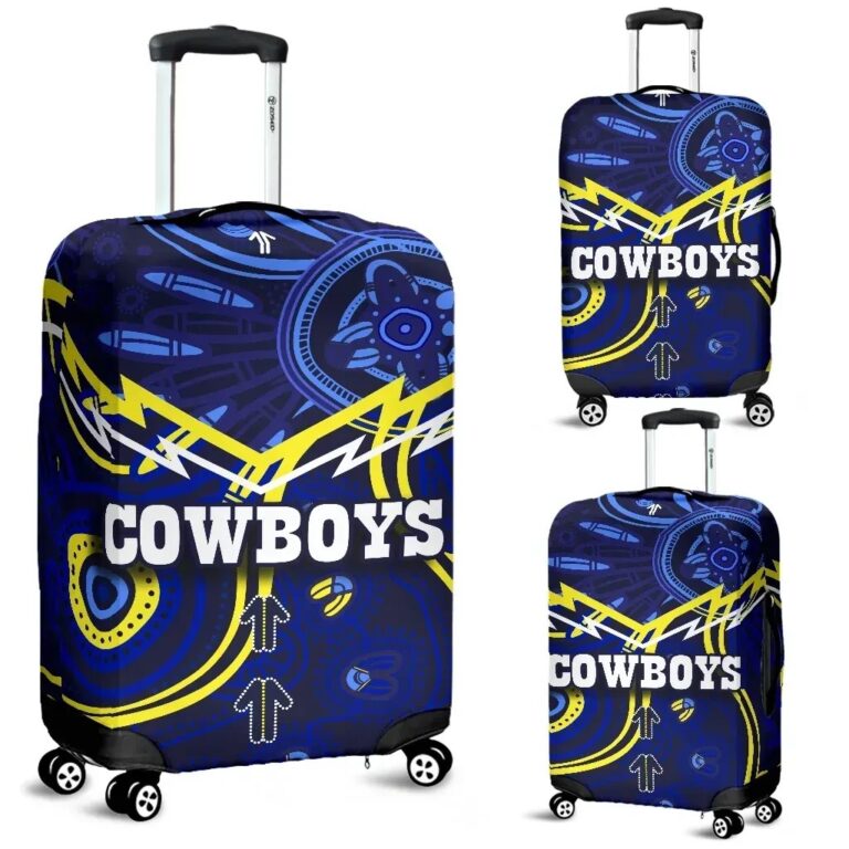 NRL Cowboys Luggage Covers Indigenous Style TH4