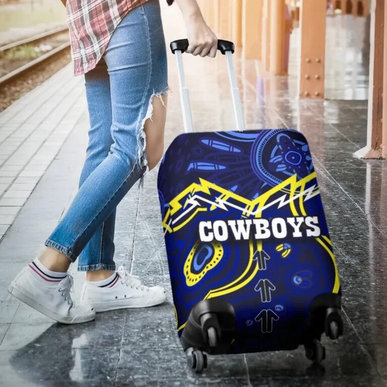 NRL Cowboys Luggage Covers Indigenous Style TH4