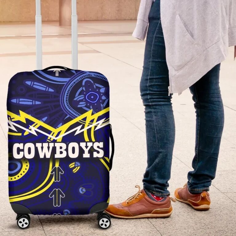 NRL Cowboys Luggage Covers Indigenous Style TH4