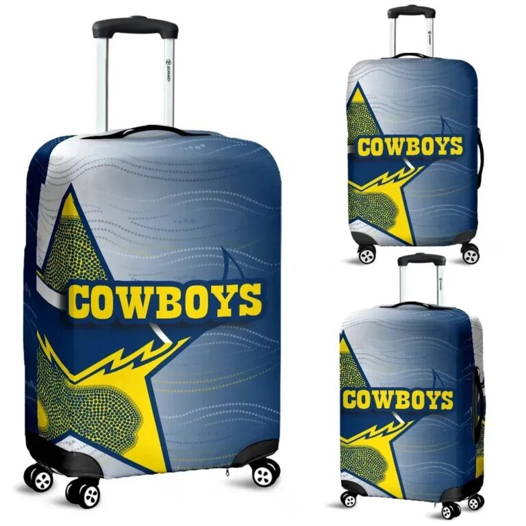 NRL Cowboys Luggage Covers Aboriginal Style TH4