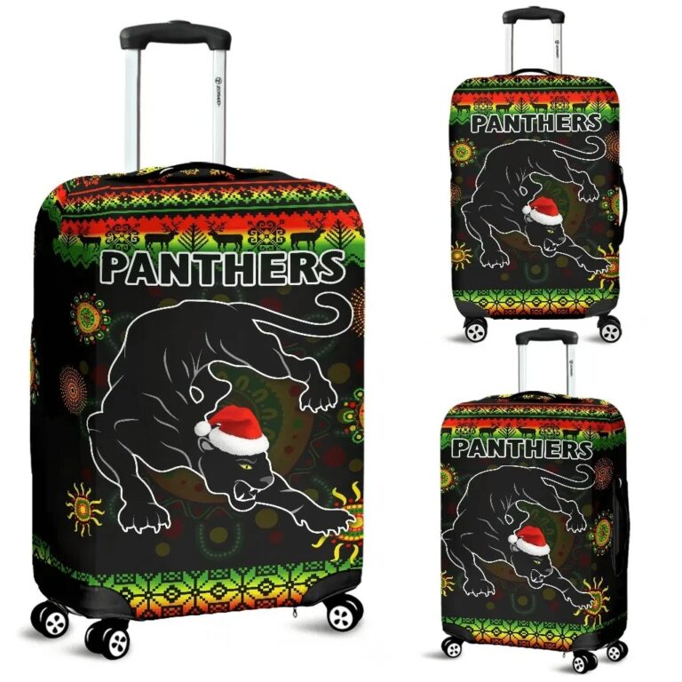 NRL Penrith Panthers Christmas Luggage Covers Indigenous K8
