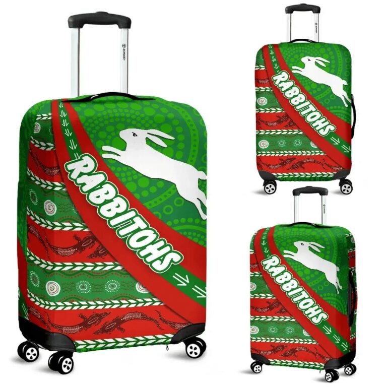 NRL South Sydney Rabbitohs Aboriginal Luggage Covers Victorian Vibes A31