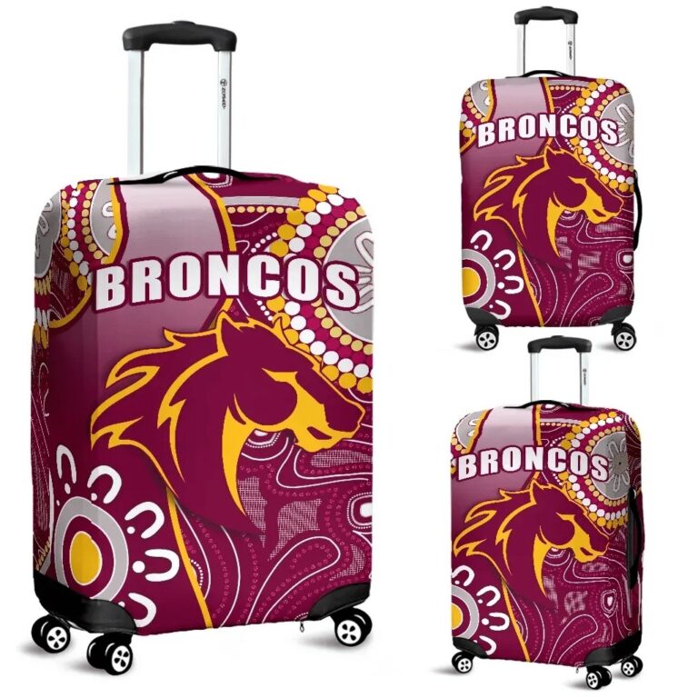 NRL Broncos Indigenous Luggage Covers Brisbane Strong K13