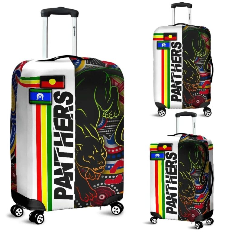 NRL Panthers Black Naidoc Week Luggage Covers Power Style TH12