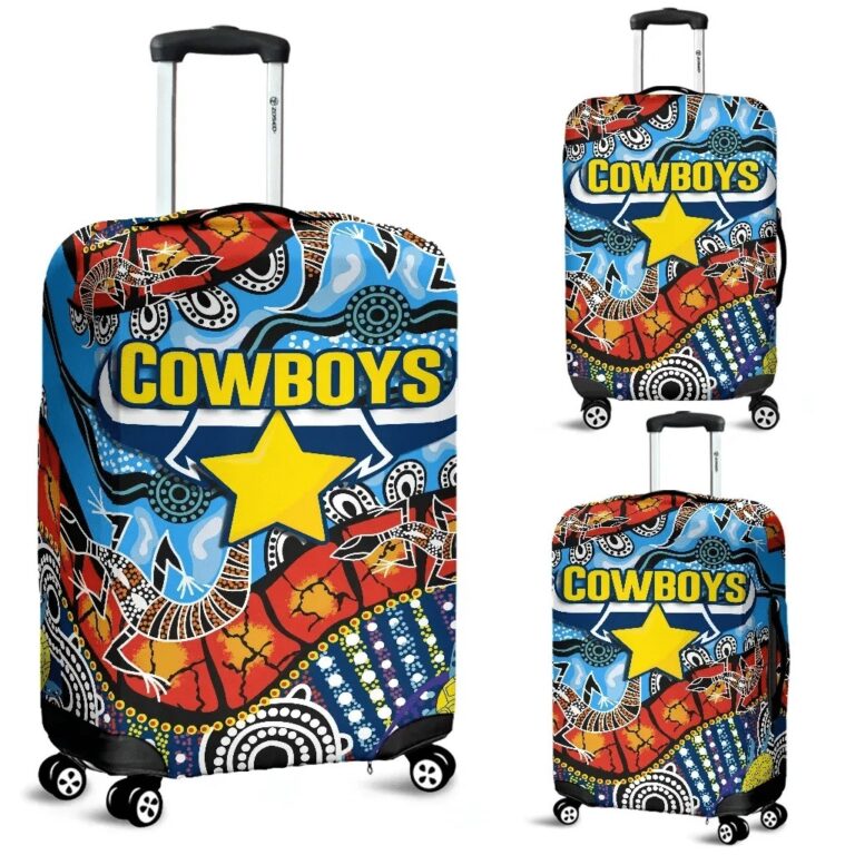 NRL Cowboys Indigenous Luggage Covers K4