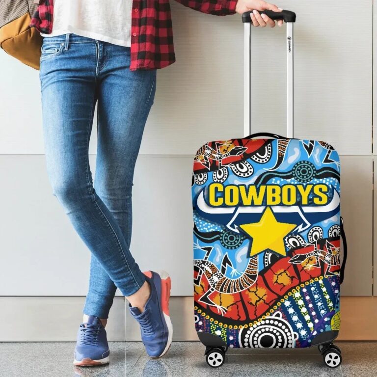 NRL Cowboys Indigenous Luggage Covers K4