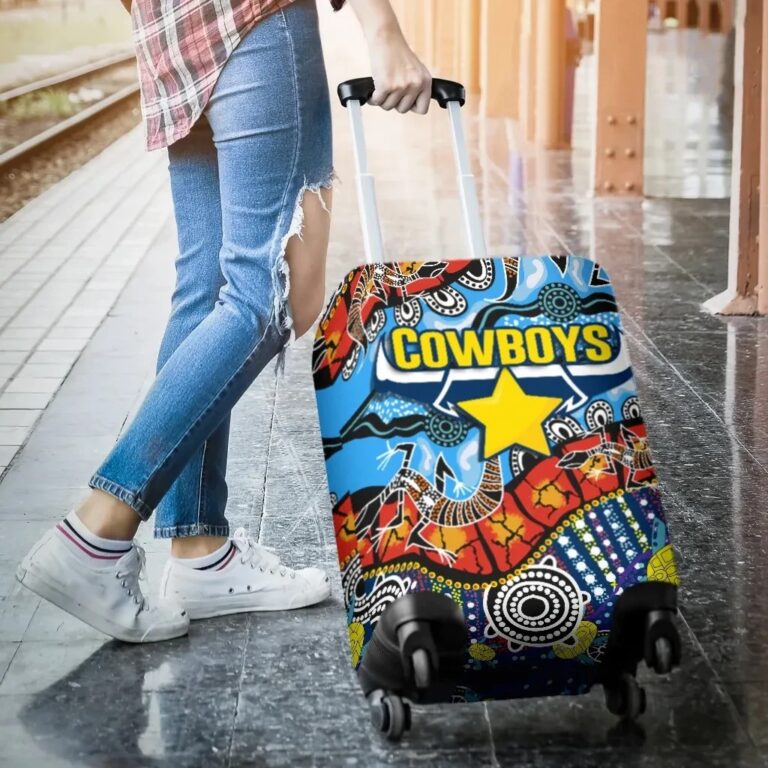 NRL Cowboys Indigenous Luggage Covers K4