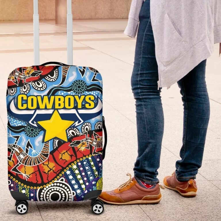 NRL Cowboys Indigenous Luggage Covers K4