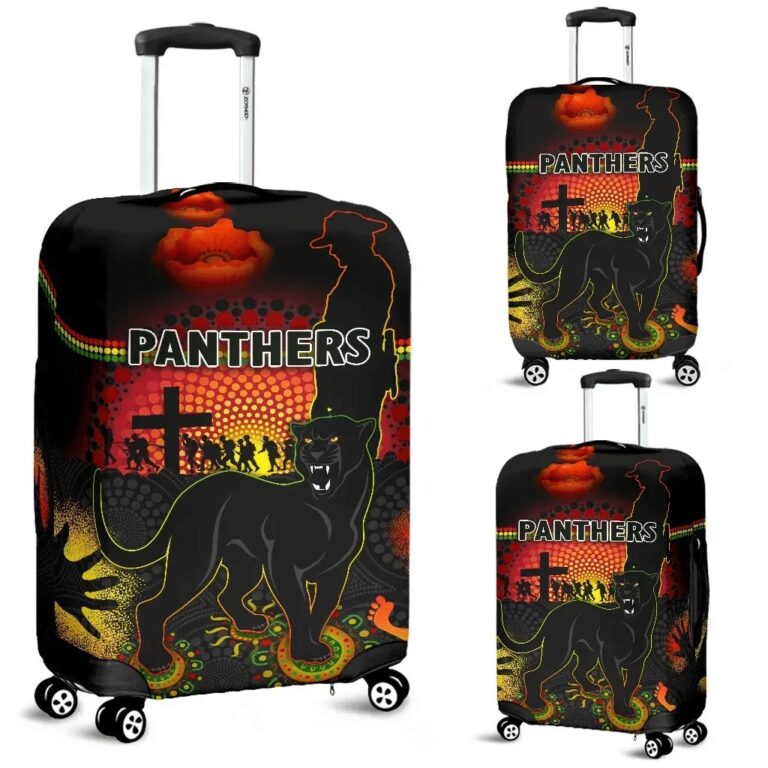 NRL Penrith Luggage Covers Indigenous Panthers Anzac Day Lest We Forget K8