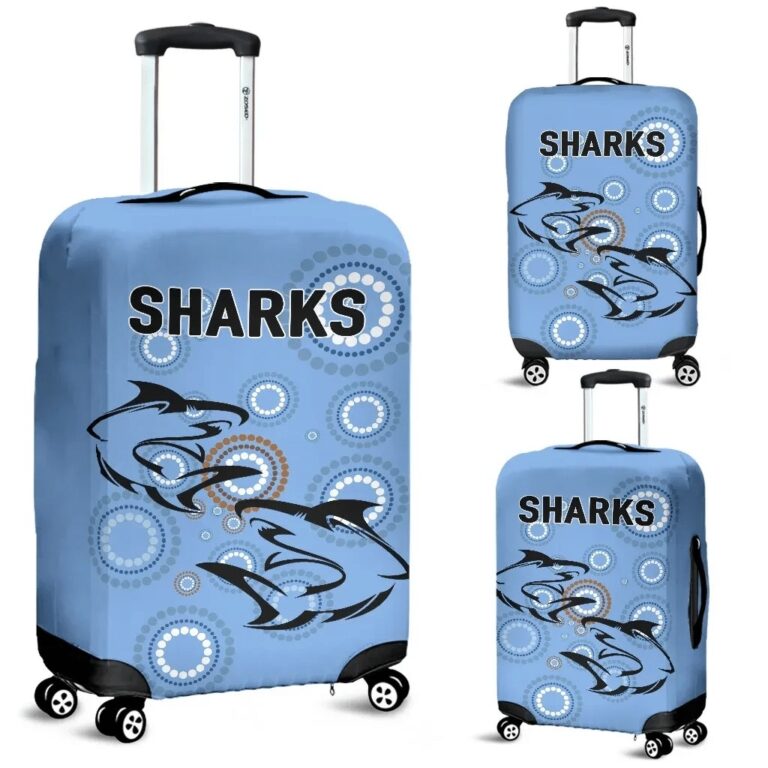 NRL Cronulla Luggage Covers Sharks Unique Indigenous K8