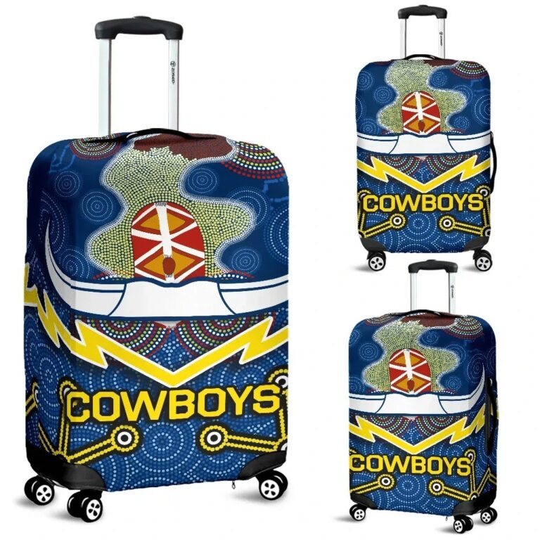 NRL Cowboys Luggage Covers Aboriginal TH4