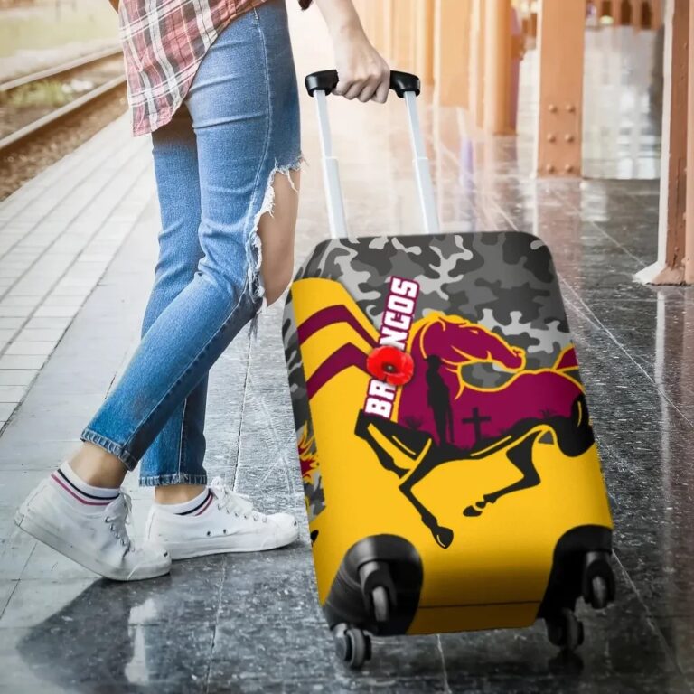 NRL Brisbane Broncos Luggage Covers Anzac Day - Camo Style TH12